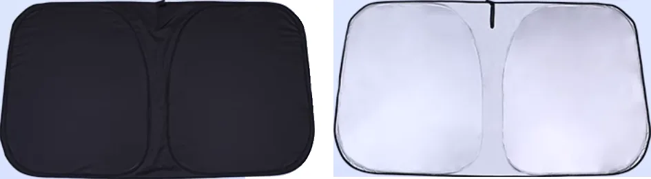 Shade set with storage pouch